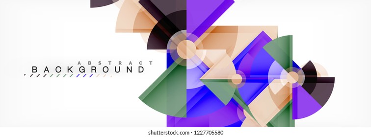 Modern geometric abstract background, vector trendy design