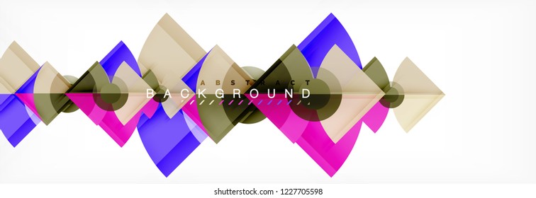 Modern geometric abstract background, vector trendy design
