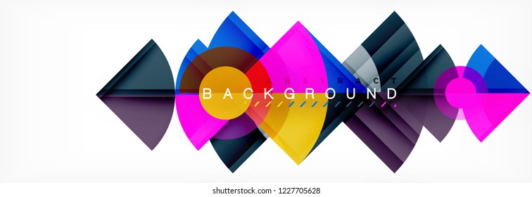 Modern geometric abstract background, vector trendy design