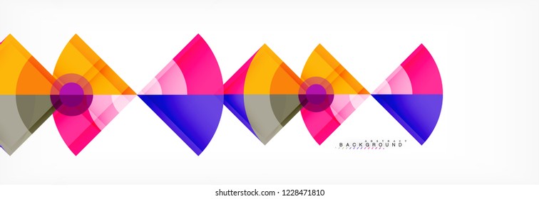 Modern geometric abstract background, vector trendy design