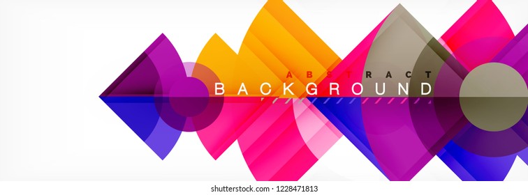 Modern geometric abstract background, vector trendy design