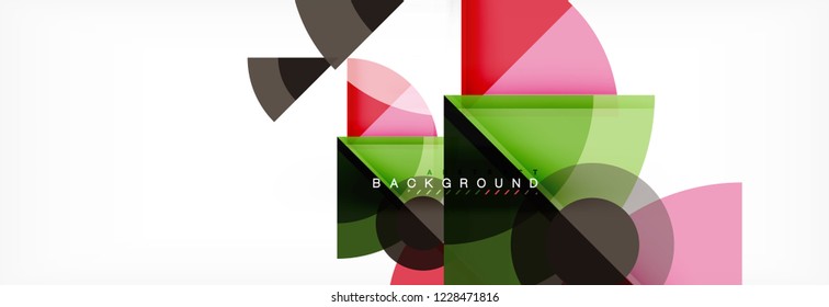 Modern geometric abstract background, vector trendy design