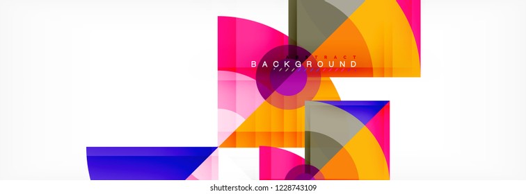 Modern geometric abstract background, vector trendy design