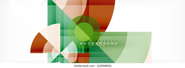 Modern geometric abstract background, vector trendy design