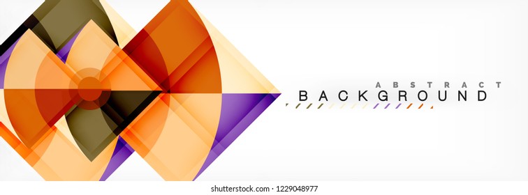 Modern geometric abstract background, vector trendy design