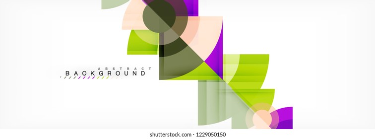 Modern geometric abstract background, vector trendy design
