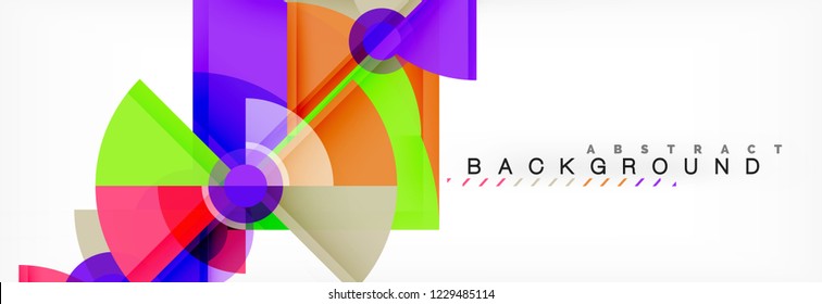 Modern geometric abstract background, vector trendy design