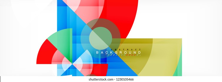 Modern geometric abstract background, vector trendy design