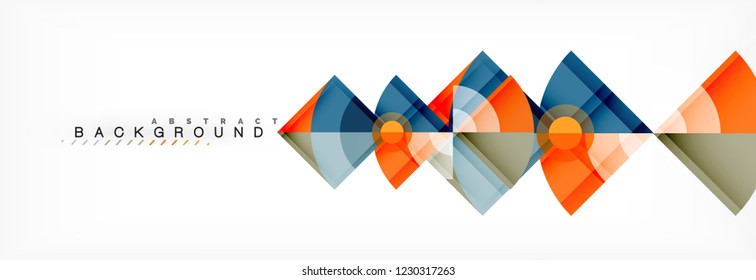 Modern geometric abstract background, vector trendy design