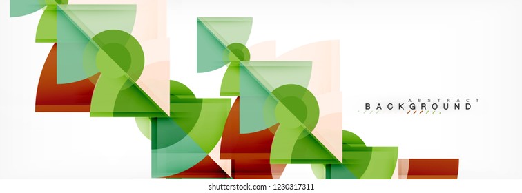 Modern geometric abstract background, vector trendy design