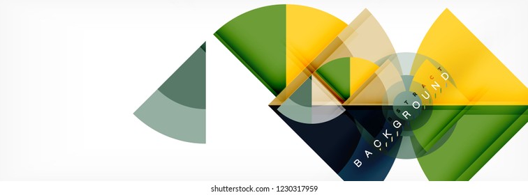 Modern geometric abstract background, vector trendy design