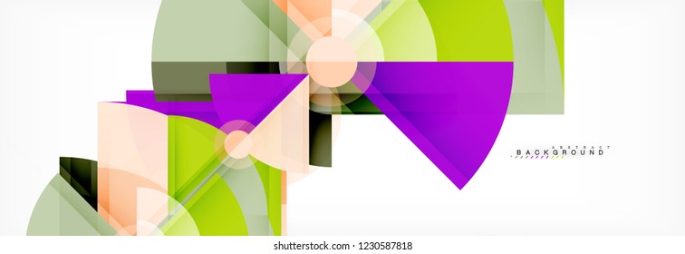 Modern geometric abstract background, vector trendy design