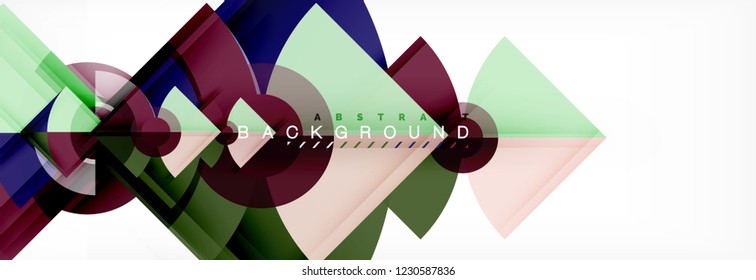 Fondo abstracto geométrico moderno, diseño de moda vectorial