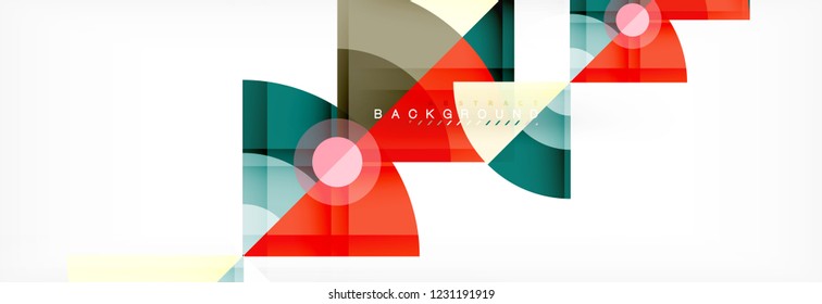 Modern geometric abstract background, vector trendy design