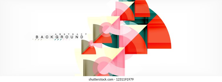 Modern geometric abstract background, vector trendy design