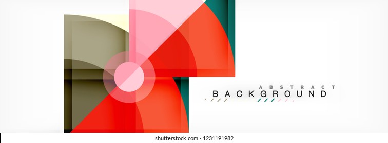 Modern geometric abstract background, vector trendy design