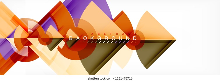 Modern geometric abstract background, vector trendy design