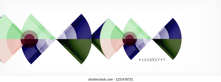 Modern geometric abstract background, vector trendy design