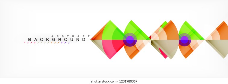 Modern geometric abstract background, vector trendy design