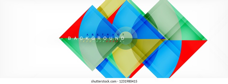 Modern geometric abstract background, vector trendy design