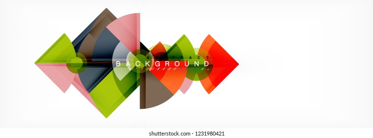 Modern geometric abstract background, vector trendy design