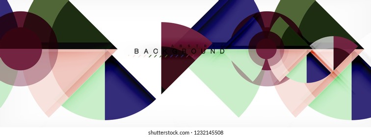 Modern geometric abstract background, vector trendy design