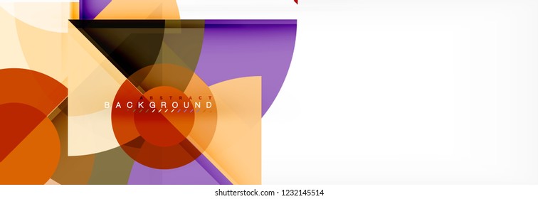 Modern geometric abstract background, vector trendy design