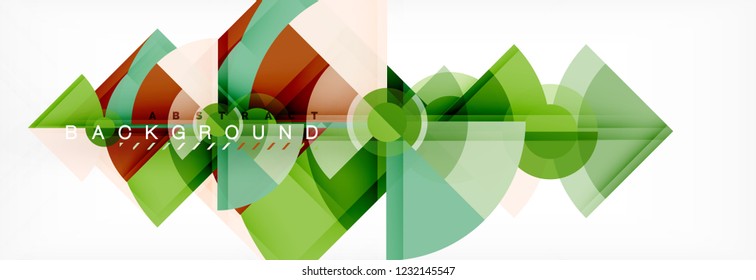 Modern geometric abstract background, vector trendy design