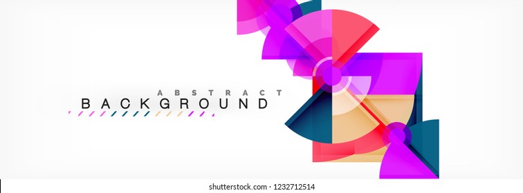 Modern geometric abstract background, vector trendy design