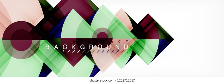 Modern geometric abstract background, vector trendy design