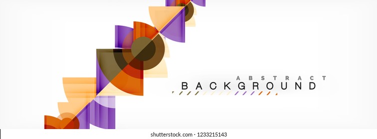Modern geometric abstract background, vector trendy design