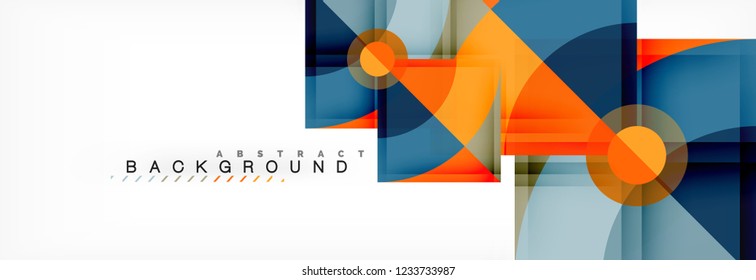 Modern geometric abstract background, vector trendy design