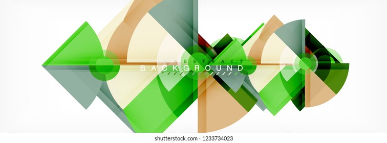 Modern geometric abstract background, vector trendy design