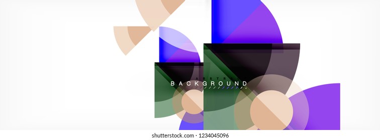 Modern geometric abstract background, vector trendy design