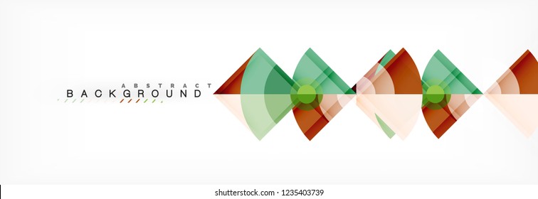 Modern geometric abstract background, vector trendy design