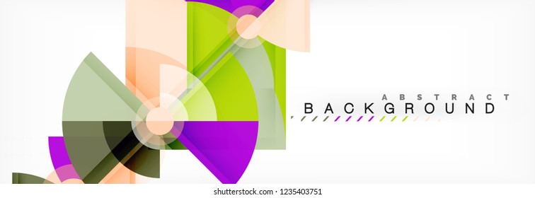 Modern geometric abstract background, vector trendy design