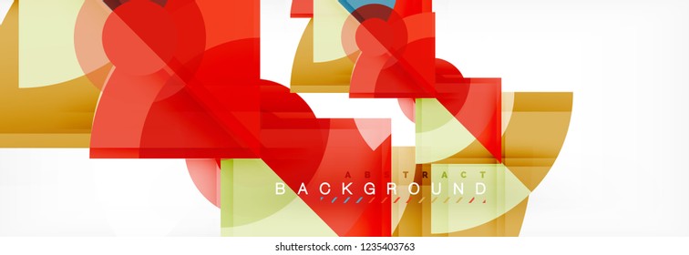 Modern geometric abstract background, vector trendy design
