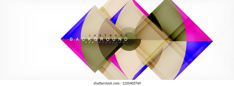 Modern geometric abstract background, vector trendy design