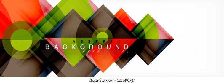 Modern geometric abstract background, vector trendy design