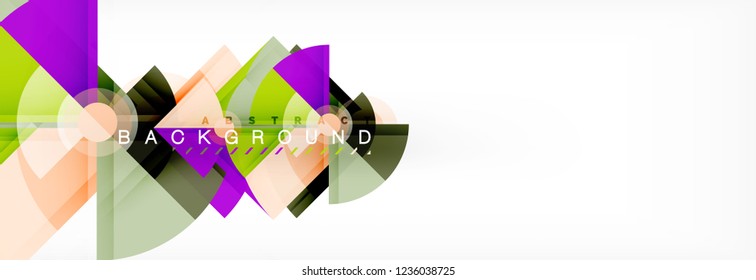 Modern geometric abstract background, vector trendy design