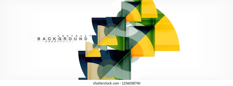 Modern geometric abstract background, vector trendy design