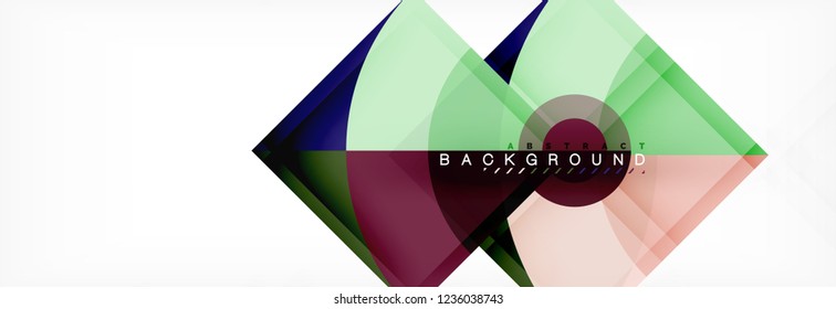 Modern geometric abstract background, vector trendy design