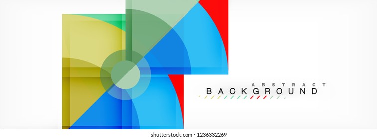 Modern geometric abstract background, vector trendy design