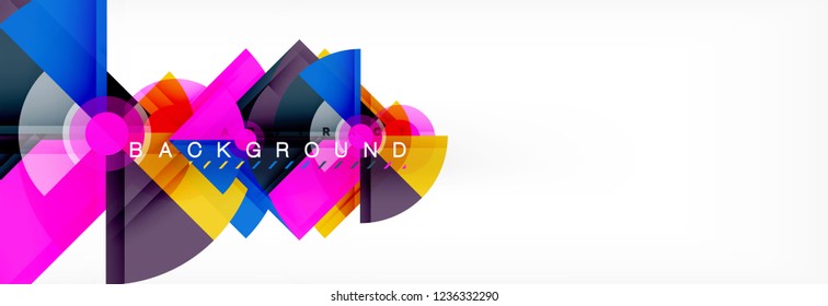 Modern geometric abstract background, vector trendy design