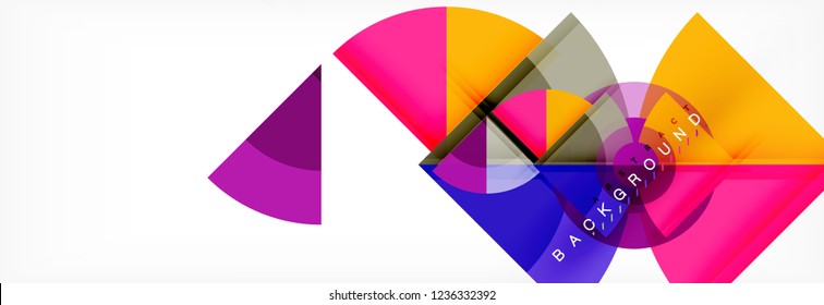 Modern geometric abstract background, vector trendy design