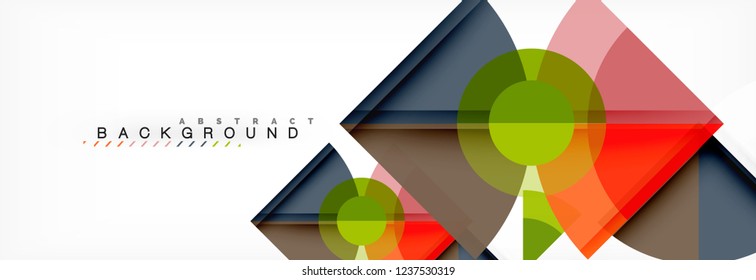 Modern geometric abstract background, vector trendy design