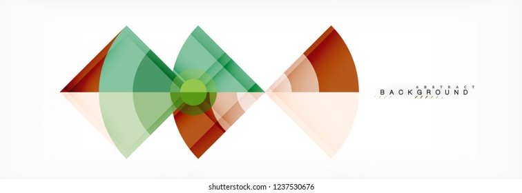 Modern geometric abstract background, vector trendy design