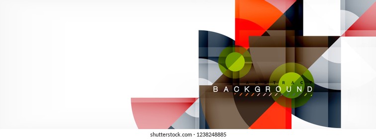 Modern geometric abstract background, vector trendy design