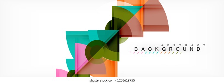 Modern geometric abstract background, vector trendy design
