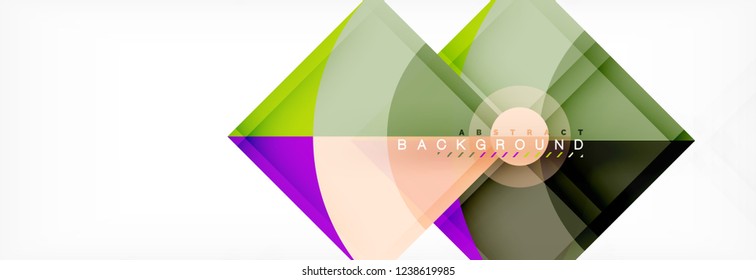 Modern geometric abstract background, vector trendy design